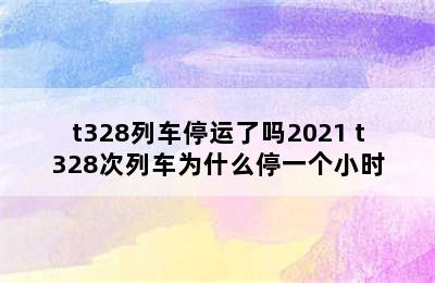 t328列车停运了吗2021 t328次列车为什么停一个小时